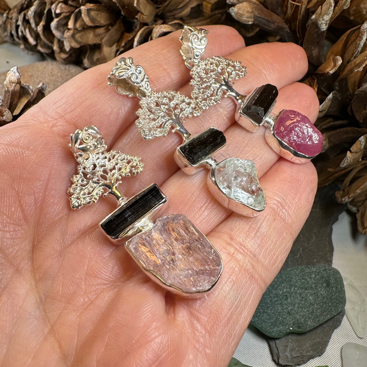 Tree of Life Gemstone Necklace | Pendant | Wiccan Center