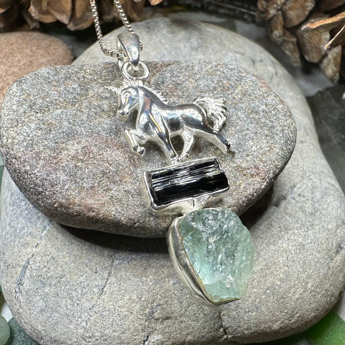 Skyprancer Unicorn Necklace | Pendant | Wiccan Center