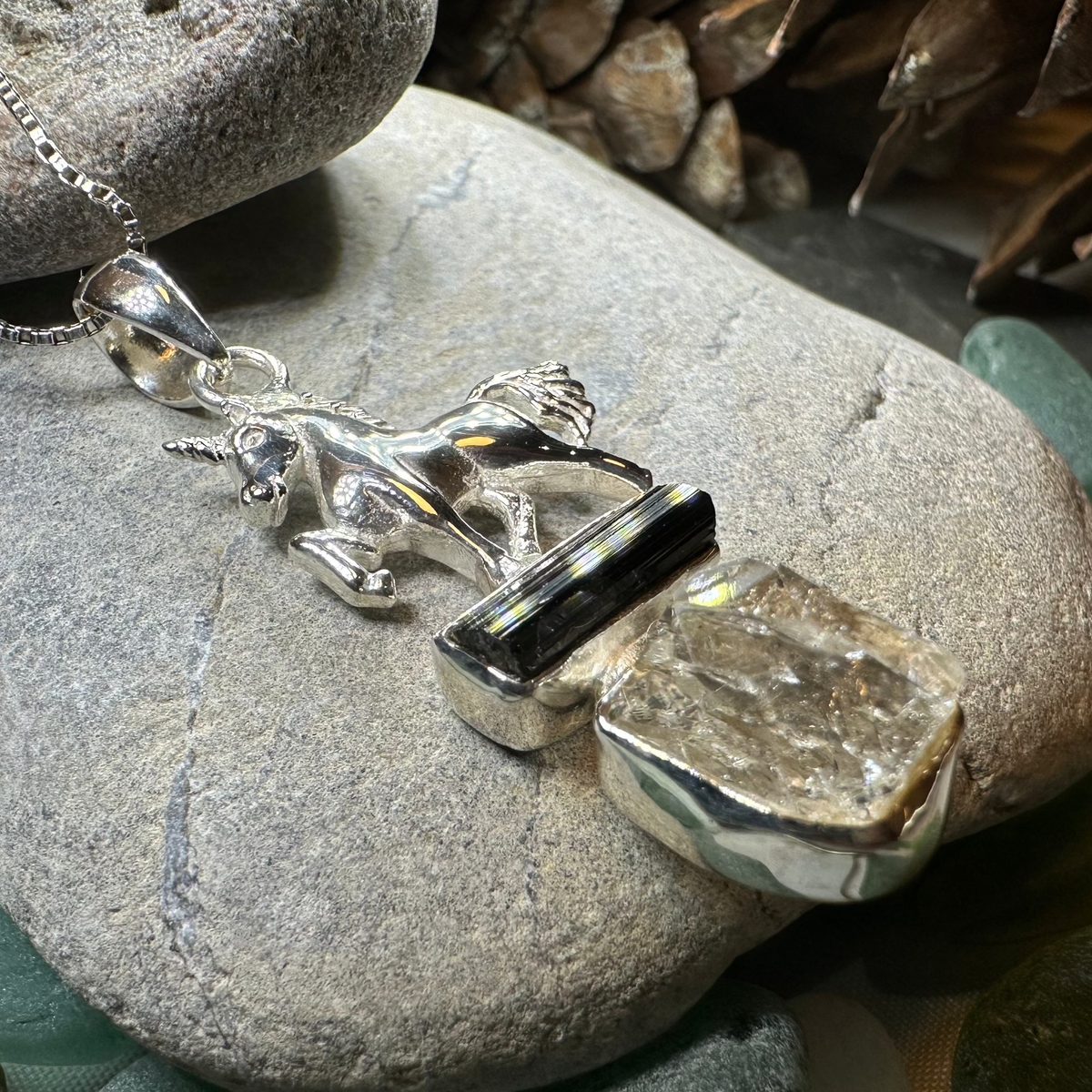 Skyprancer Unicorn Necklace | Pendant | Wiccan Center
