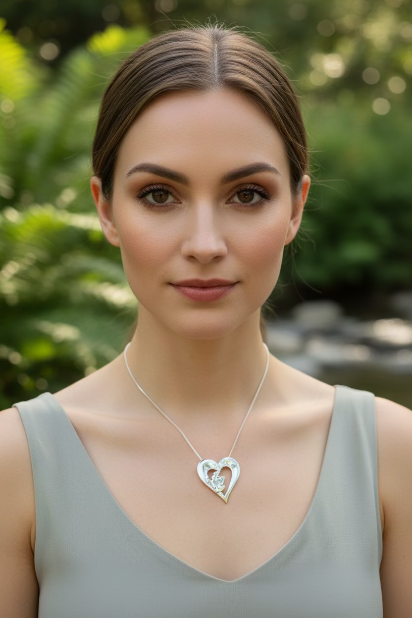 Scotland Heart Necklace - Handmade in Scotland | Pendant | Wiccan Center