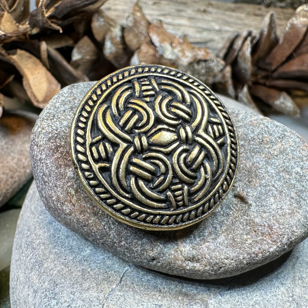 Bronze Jelling Celtic Brooch - Bronze Historical Reproduction Pin | Brooch | Wiccan Center
