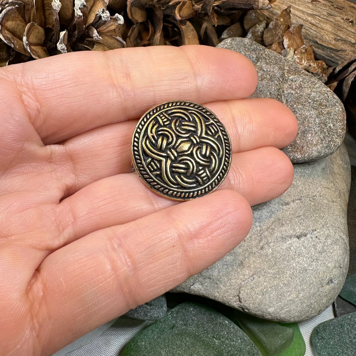 Bronze Jelling Celtic Brooch - Bronze Historical Reproduction Pin | Brooch | Wiccan Center