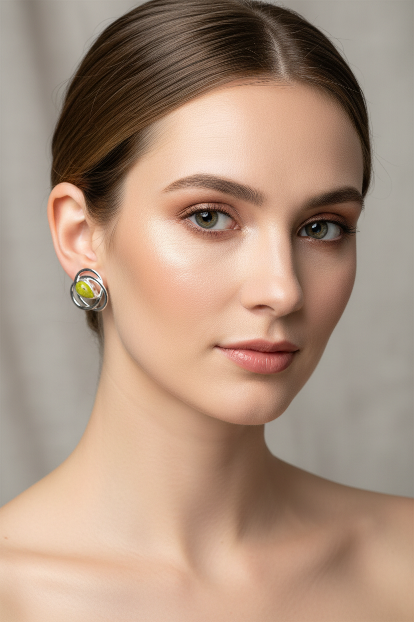 Connemara Marble Celtic Post Earrings | Post Earrings | Wiccan Center