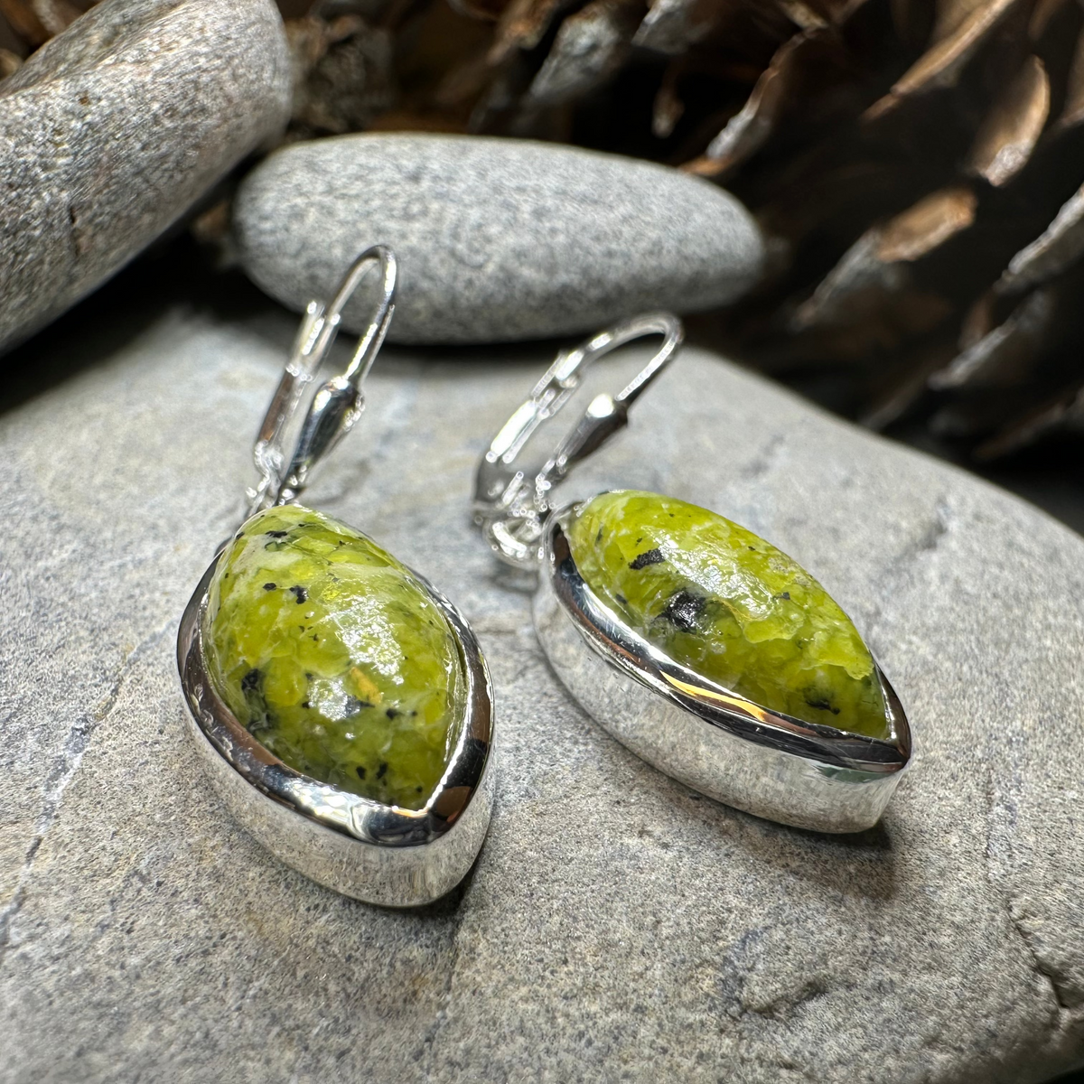 Connemara Marble Ireland Earrings | Dangle Earrings | Wiccan Center