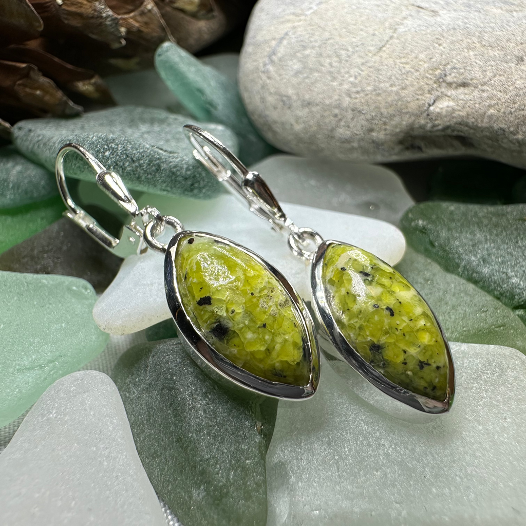 Connemara Marble Ireland Earrings | Dangle Earrings | Wiccan Center
