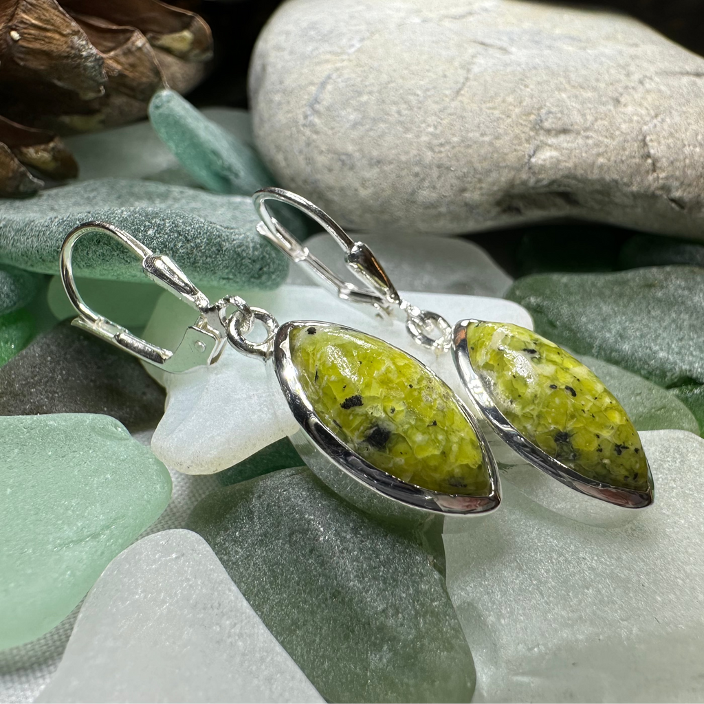 Connemara Marble Ireland Earrings | Dangle Earrings | Wiccan Center