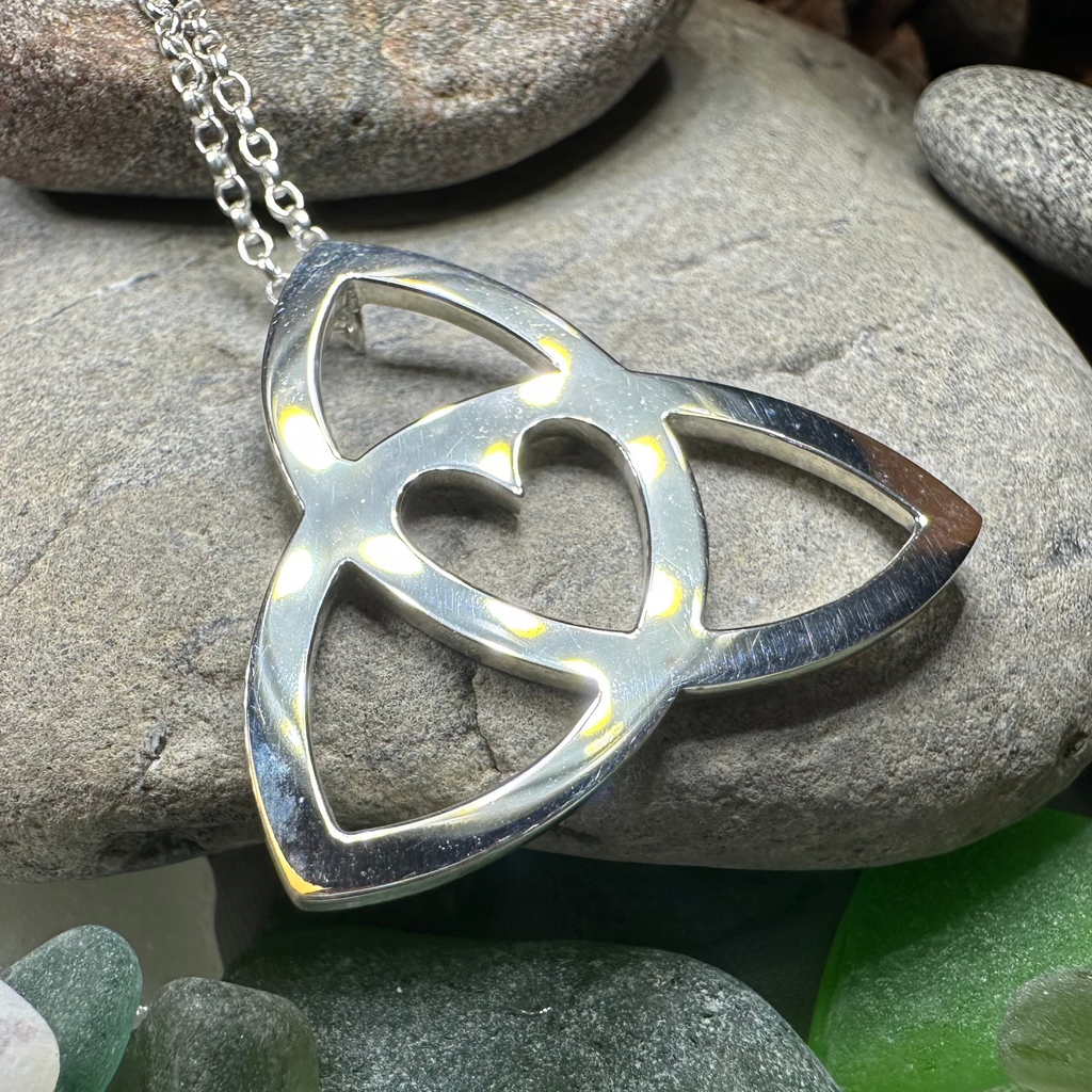 Gabrielle Trinity Knot Heart Necklace | Pendant | Wiccan Center