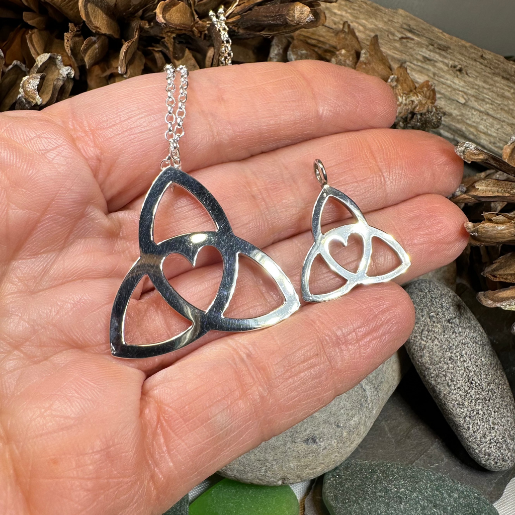 Gabrielle Trinity Knot Heart Necklace | Pendant | Wiccan Center