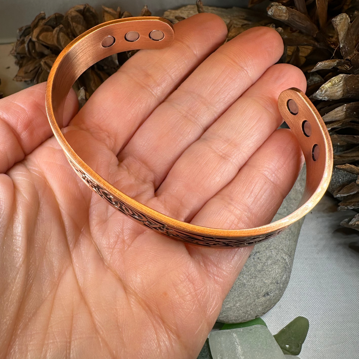 Viking Birds Copper Cuff Bracelet | Bracelet | Wiccan Center