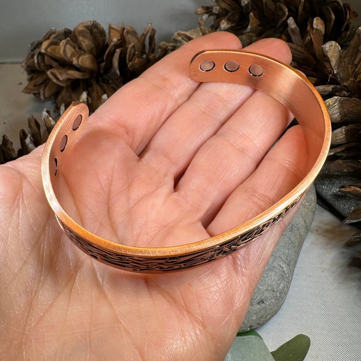 Viking Birds Copper Cuff Bracelet | Bracelet | Wiccan Center