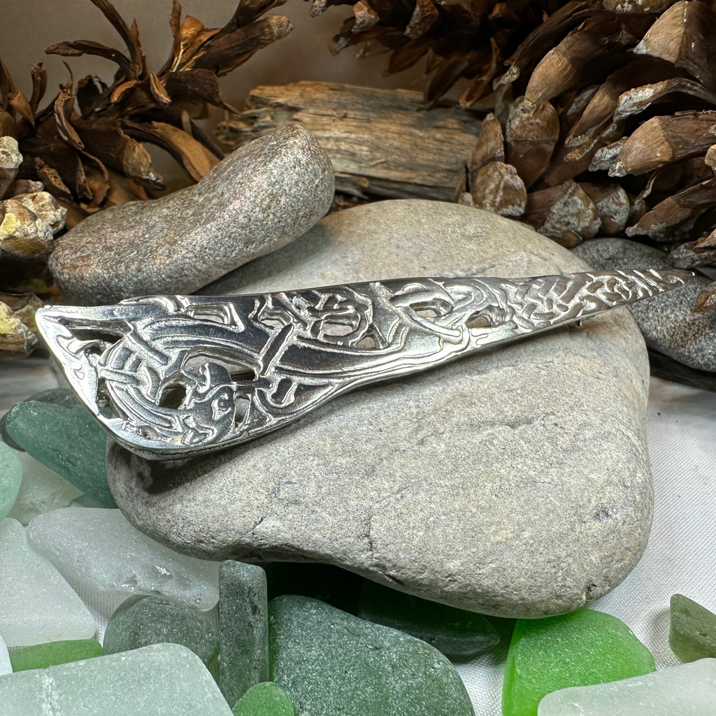 Scottish Celtic Dragon Kilt Pin - Handmade in Scotland | Kilt Pin | Wiccan Center