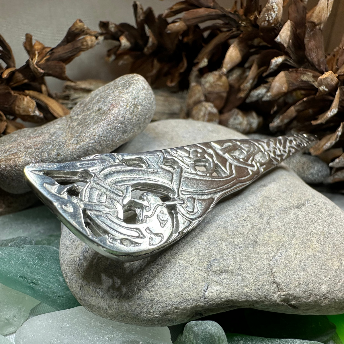 Scottish Celtic Dragon Kilt Pin - Handmade in Scotland | Kilt Pin | Wiccan Center