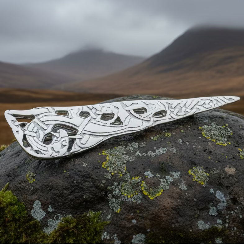 Scottish Celtic Dragon Kilt Pin - Handmade in Scotland | Kilt Pin | Wiccan Center