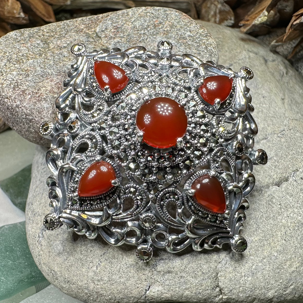 Sunset Celtic Knot Brooch