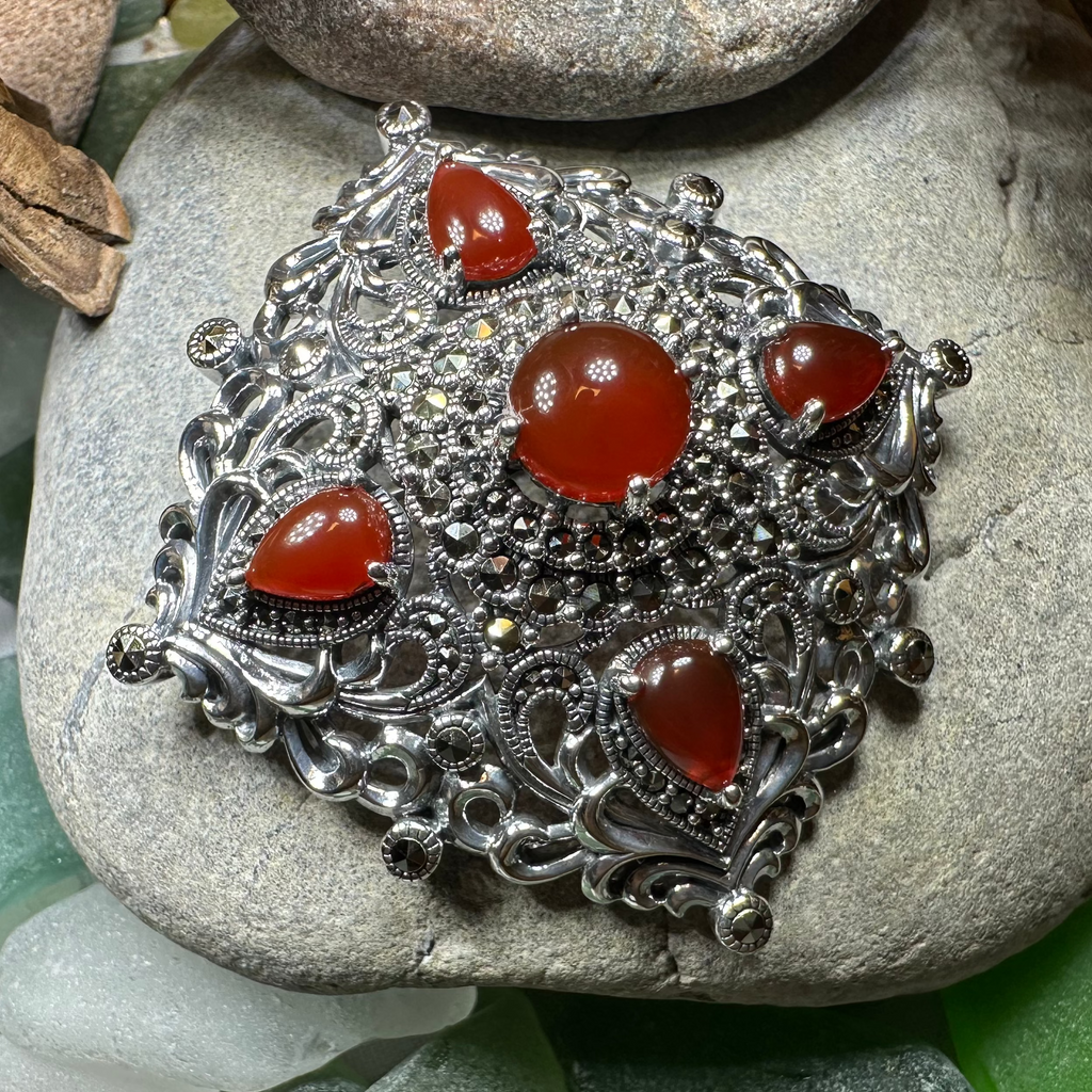 Sunset Celtic Knot Brooch