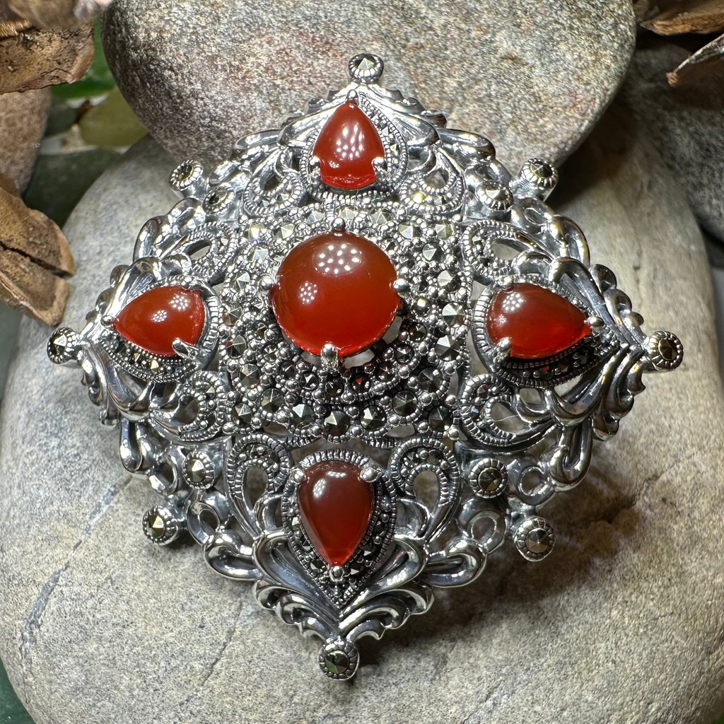 Sunset Celtic Knot Brooch