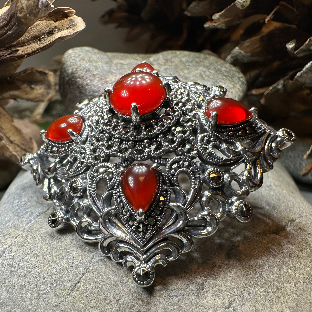 Sunset Celtic Knot Brooch