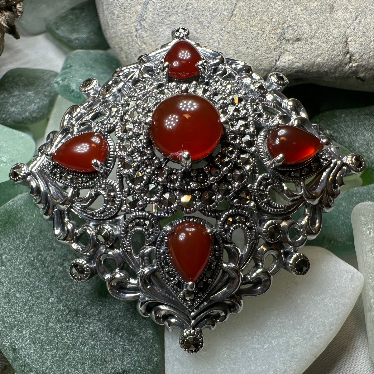 Sunset Celtic Knot Brooch