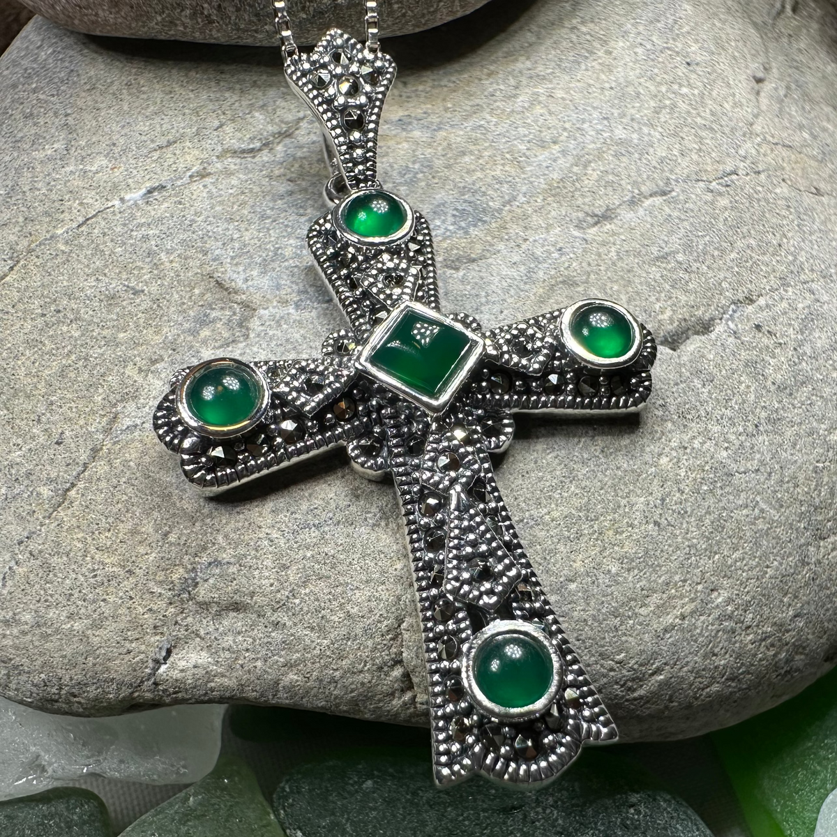 Durrow Celtic Cross Necklace in Sterling Silver | Pendant | Wiccan Center
