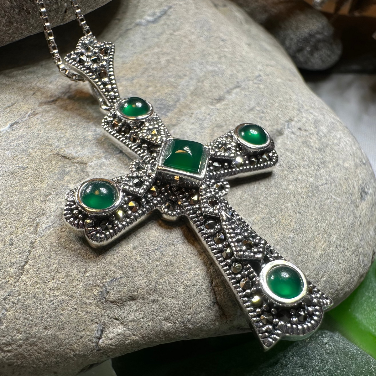 Durrow Celtic Cross Necklace in Sterling Silver | Pendant | Wiccan Center