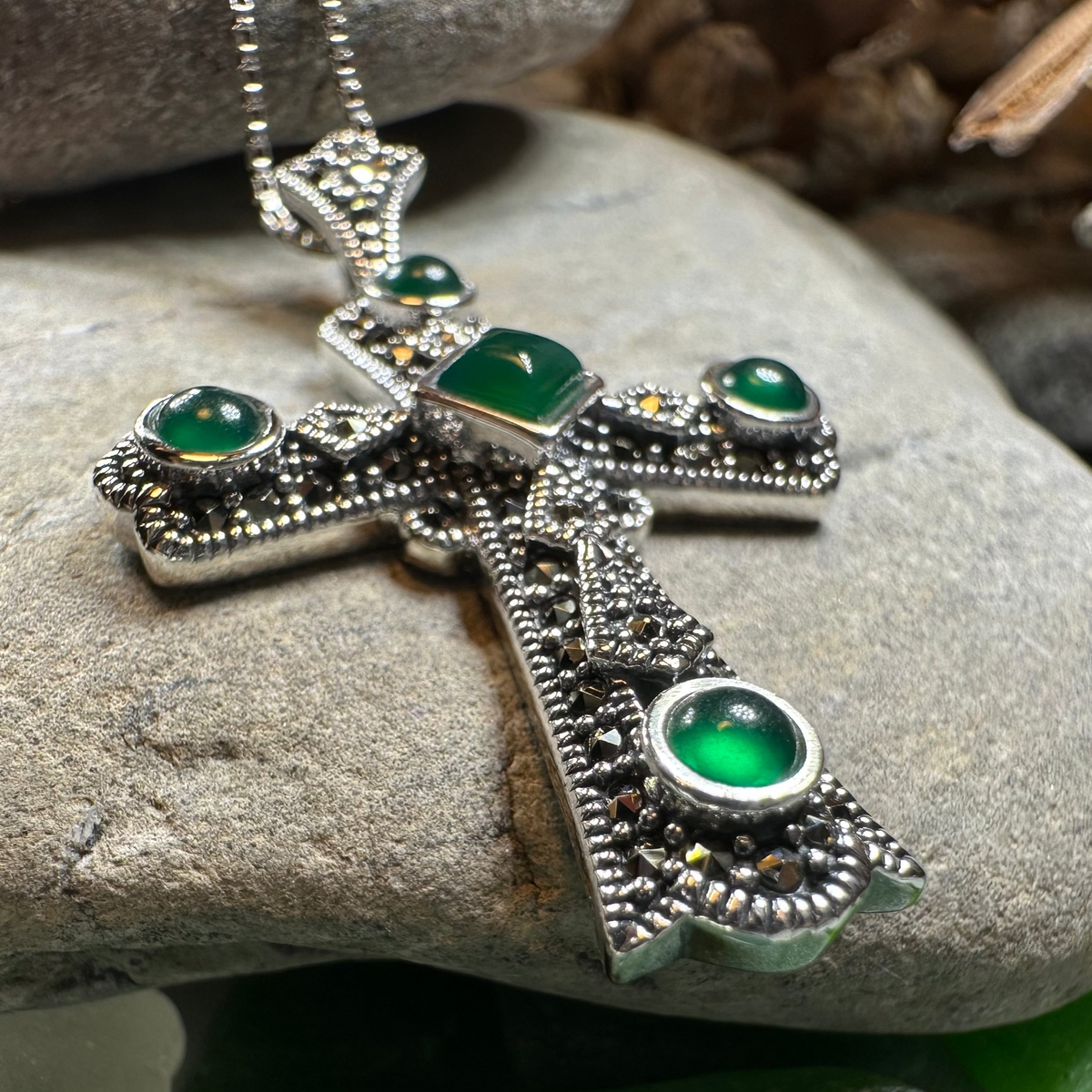 Durrow Celtic Cross Necklace in Sterling Silver | Pendant | Wiccan Center