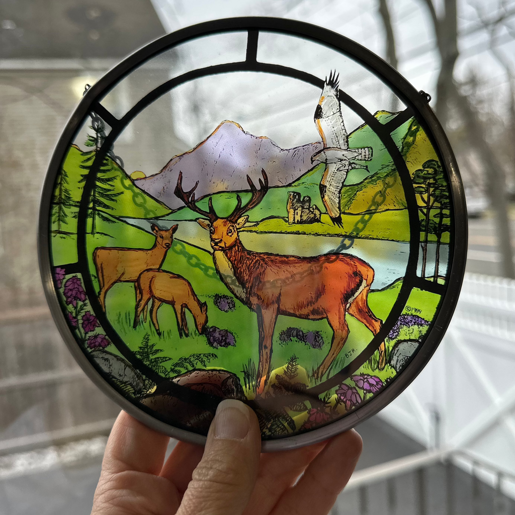 Scottish Stags Suncatcher | Gifts | Wiccan Center