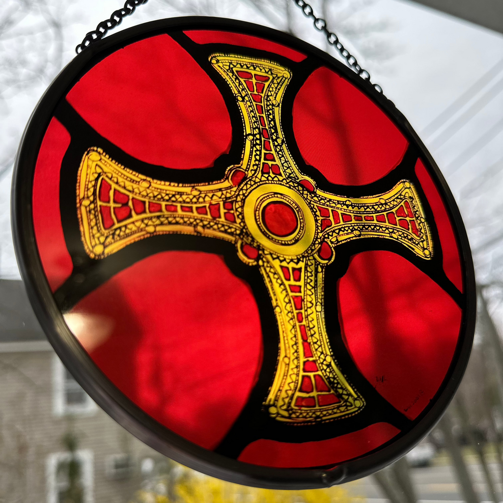 Saint Cuthbert's Cross Suncatcher | Gifts | Wiccan Center