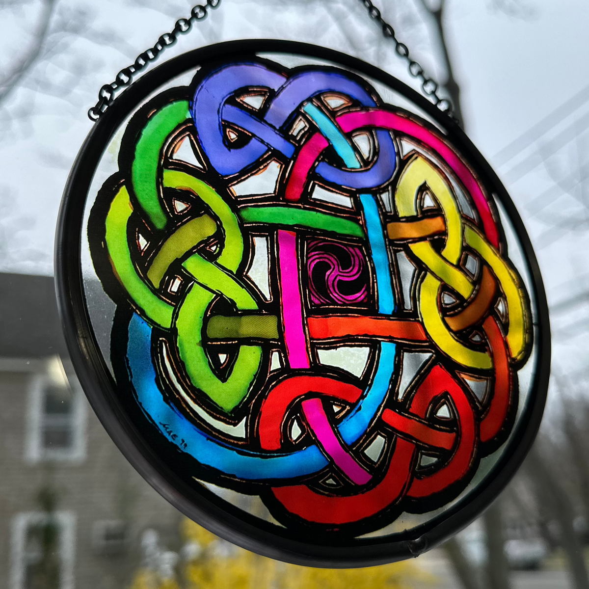 Celtic Eternal Knot Stained Glass | Gifts | Wiccan Center