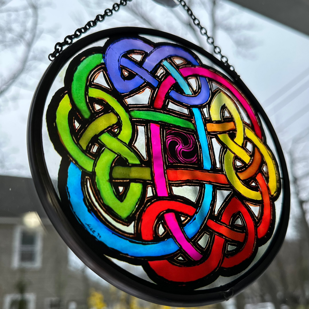 Celtic Eternal Knot Stained Glass | Gifts | Wiccan Center