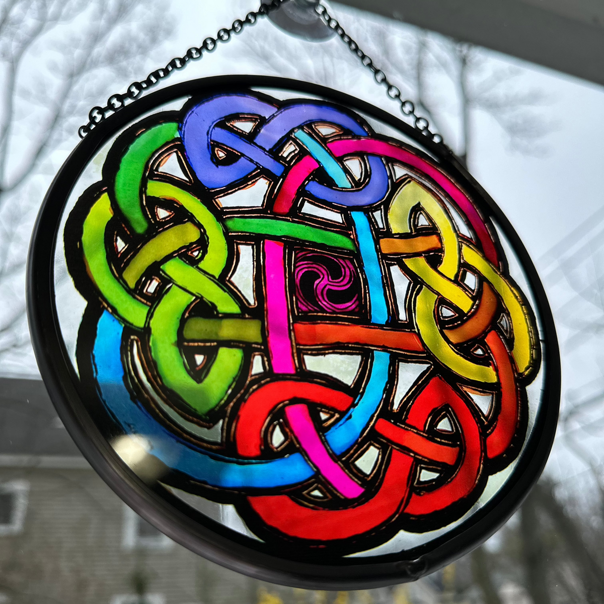 Celtic Eternal Knot Stained Glass | Gifts | Wiccan Center