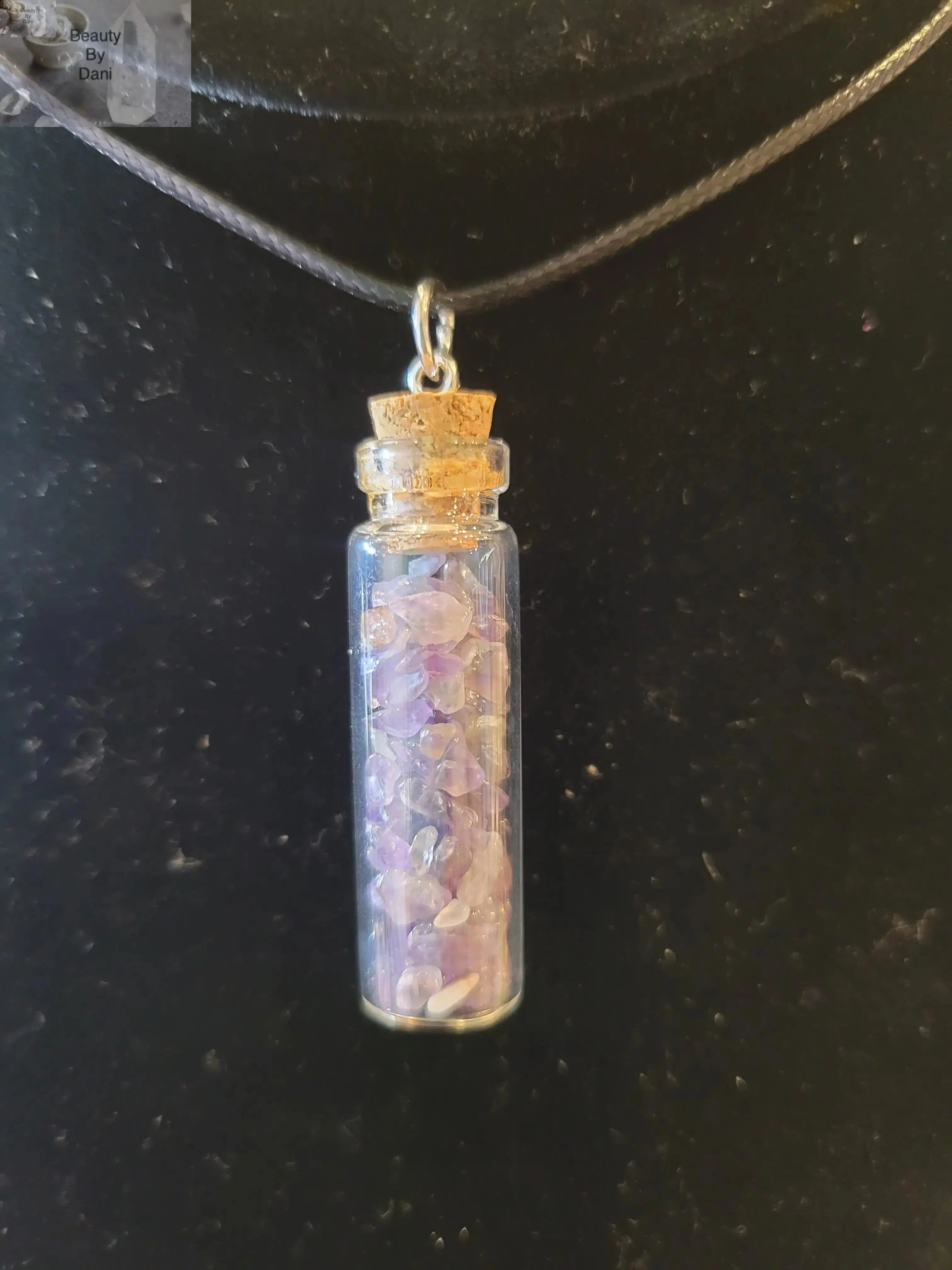 Amethyst in a Bottle Necklace | Necklace | Wiccan Center