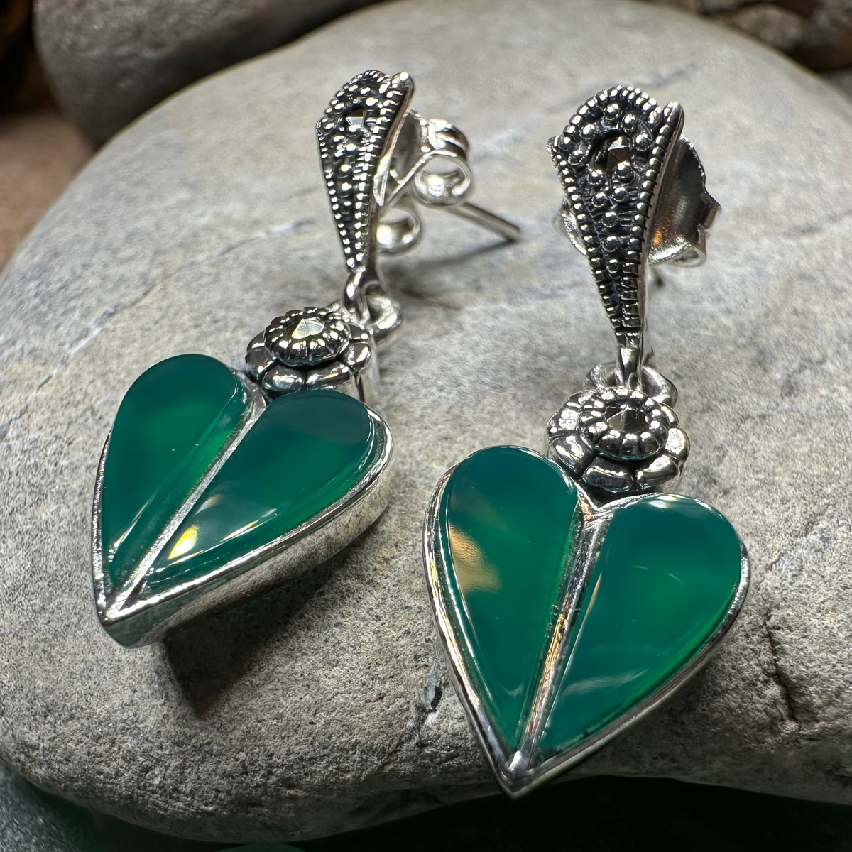 Aubrina Celtic Heart Earrings | Dangle Earrings | Wiccan Center