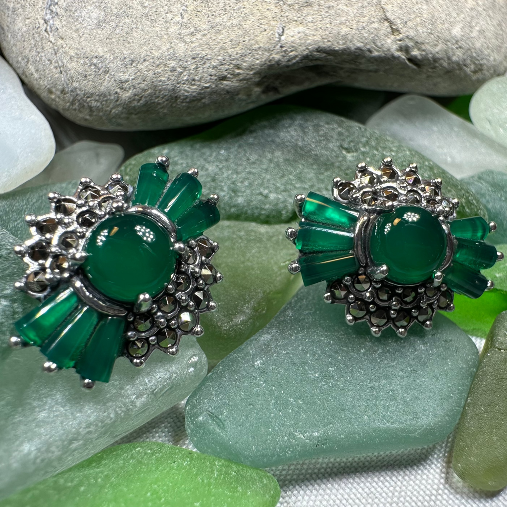 Celtic Bloom Marcasite Earrings