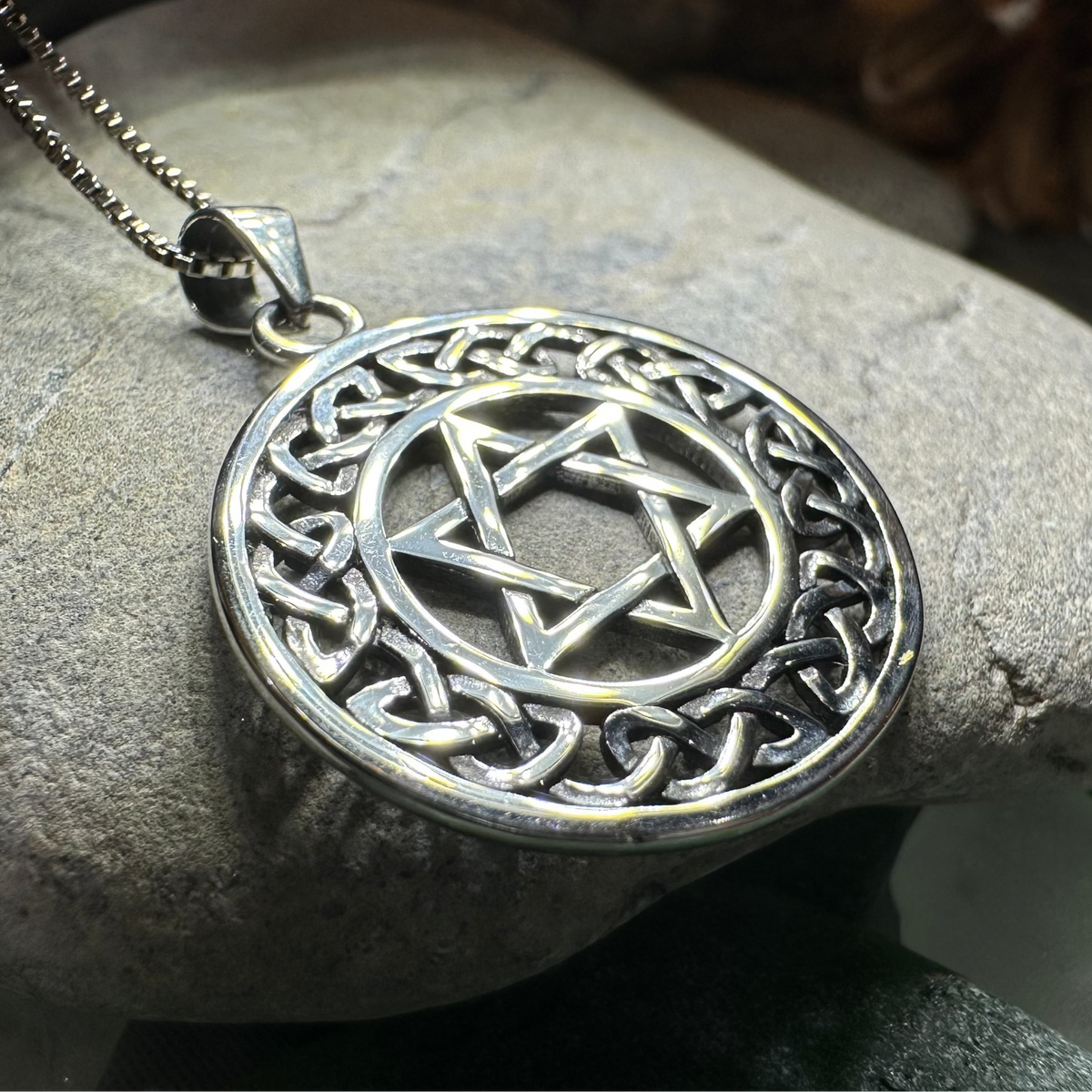 Celtic Star of David Necklace | Pendant | Wiccan Center