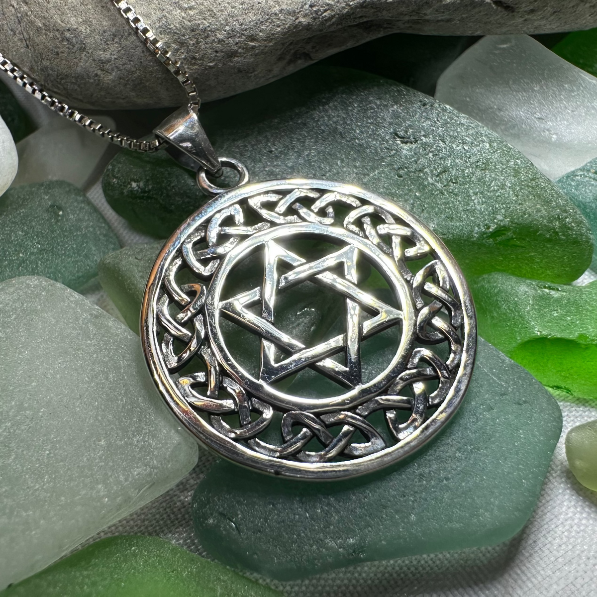 Celtic Star of David Necklace | Pendant | Wiccan Center