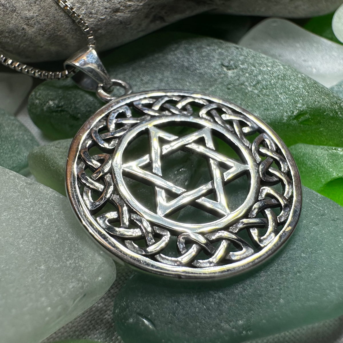 Celtic Star of David Necklace | Pendant | Wiccan Center