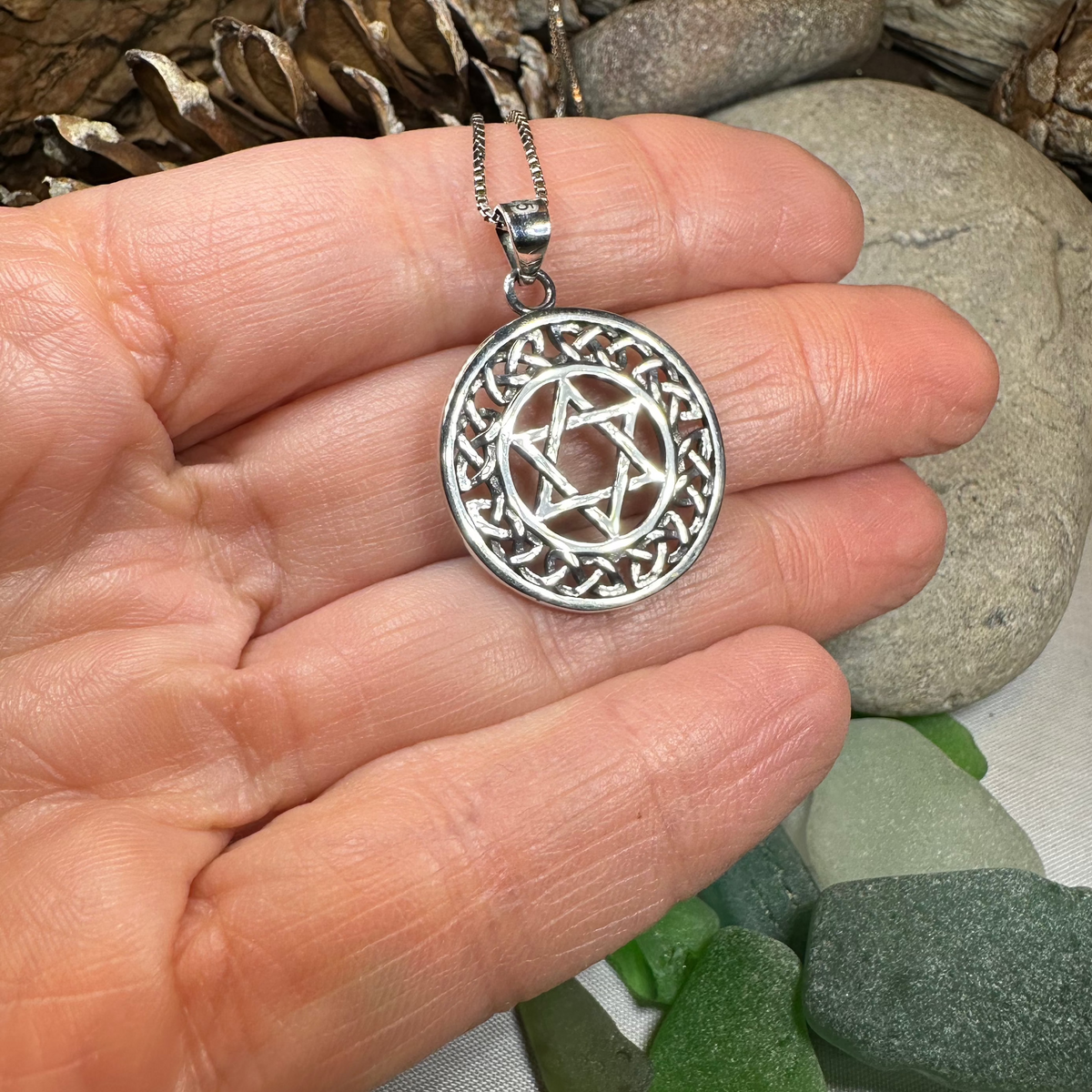 Celtic Star of David Necklace | Pendant | Wiccan Center