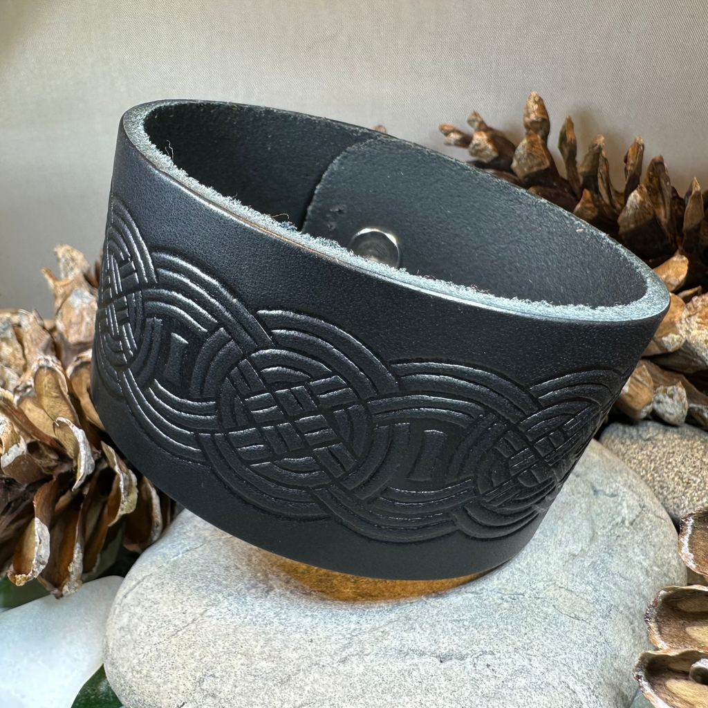 Celtic Warrior Leather Cuff Bracelet | Bracelet | Wiccan Center