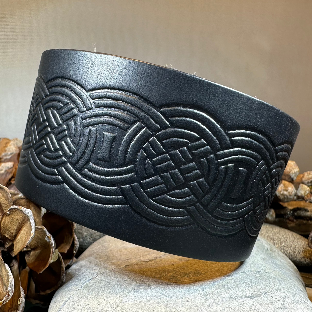 Celtic Warrior Leather Cuff Bracelet | Bracelet | Wiccan Center