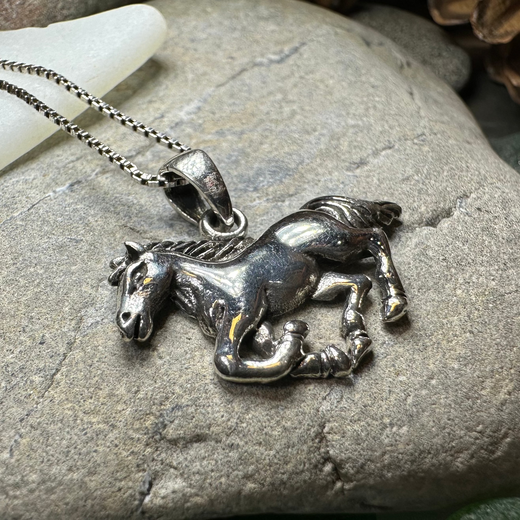 Windrider Horse Necklace