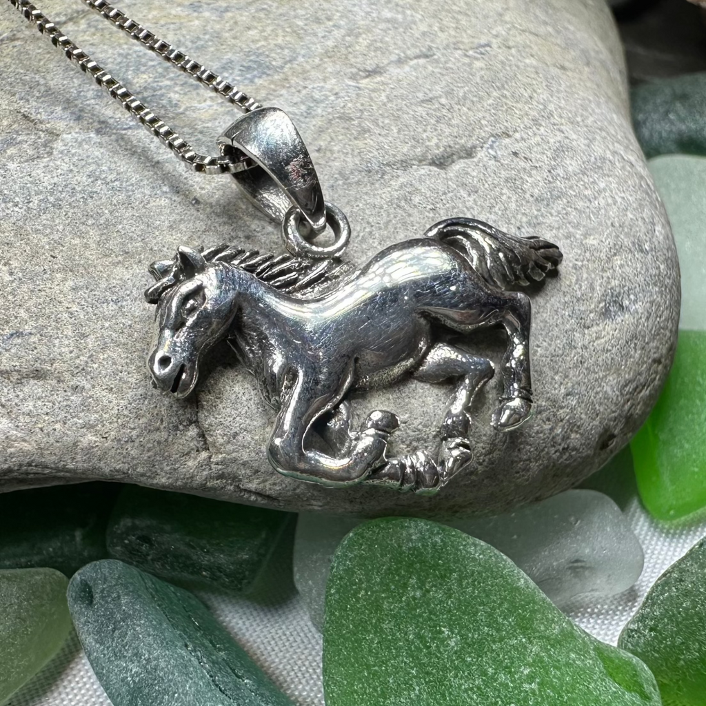 Windrider Horse Necklace