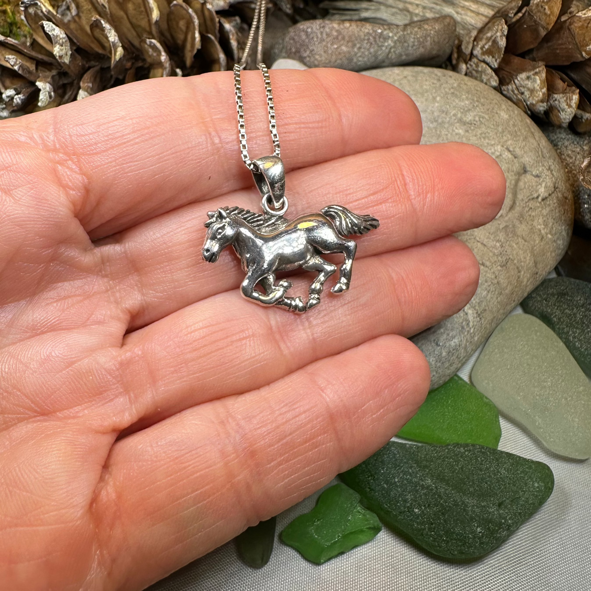 Windrider Horse Necklace