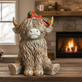 Tartan Princess Scottish Highland Cow Figurine | Gifts | Wiccan Center