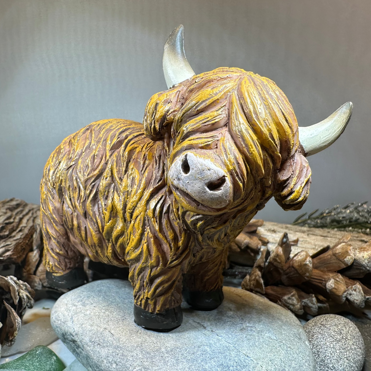 Chubby Highland Cow Figurine | Gifts | Wiccan Center