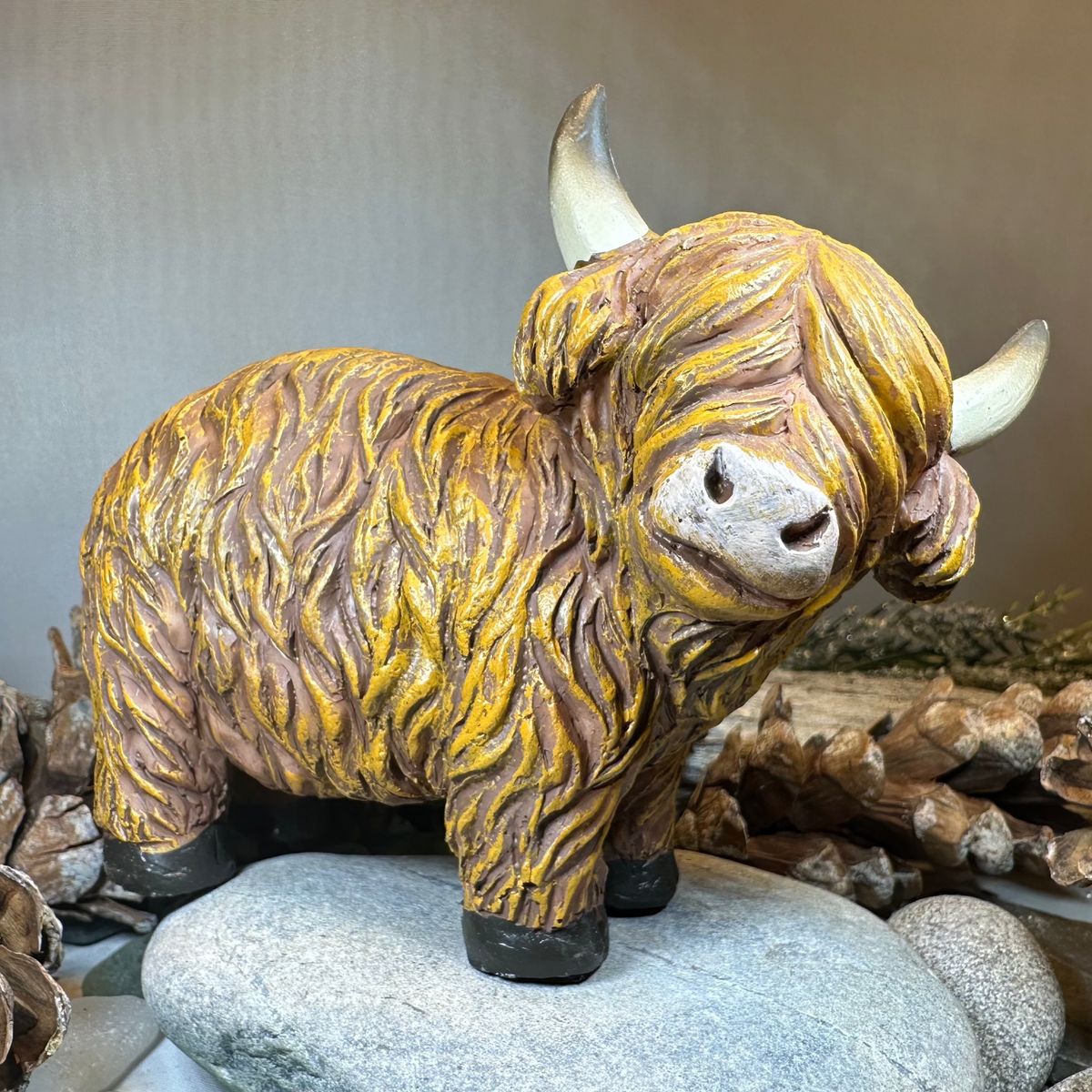 Chubby Highland Cow Figurine | Gifts | Wiccan Center