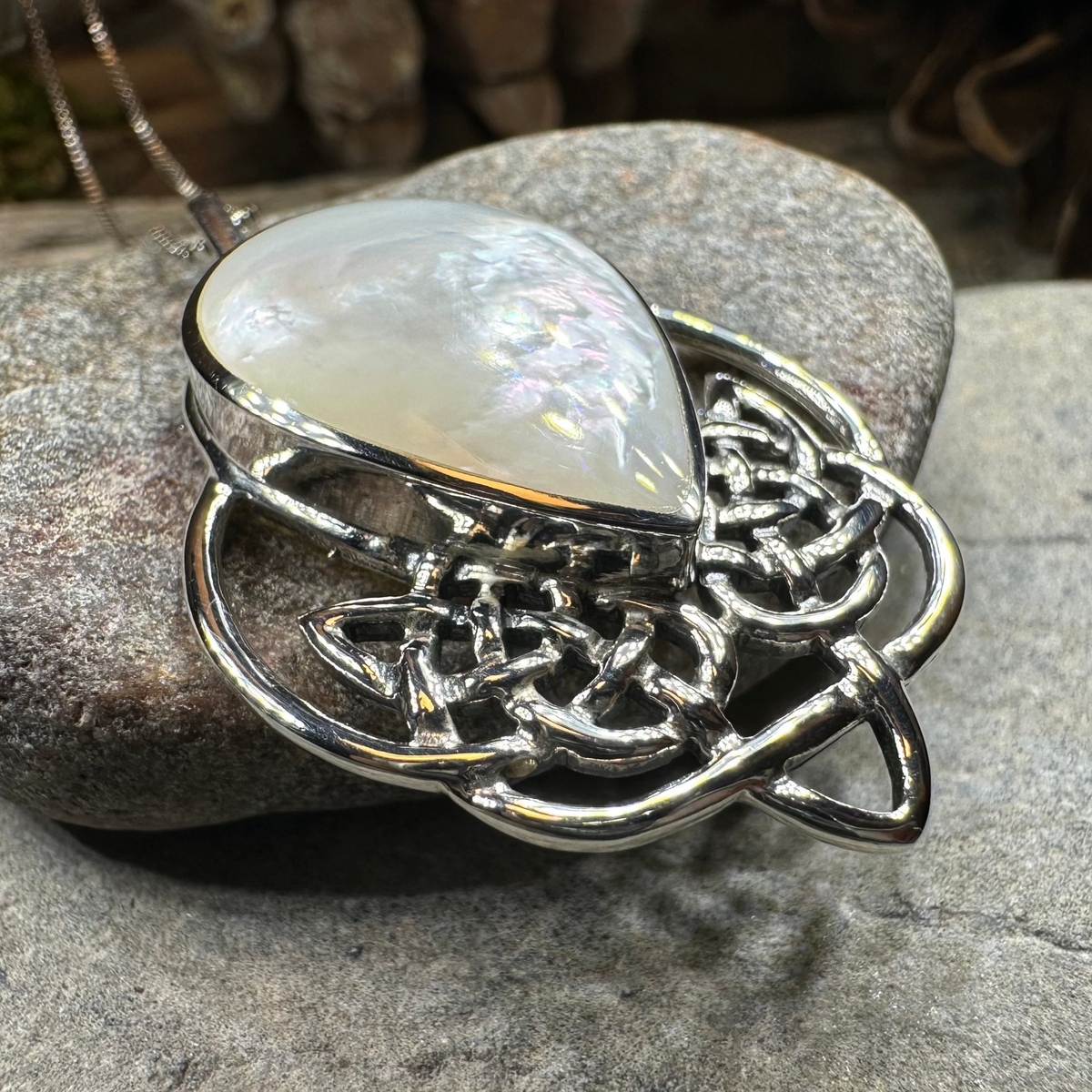 Tobermory Celtic Knot Necklace in Sterling Silver | Pendant | Wiccan Center