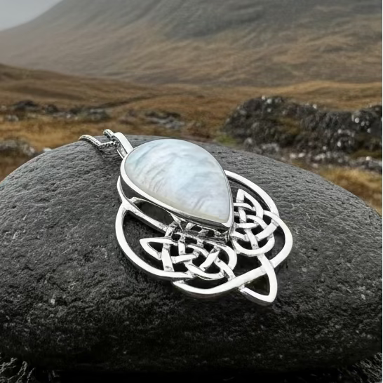 Tobermory Celtic Knot Necklace in Sterling Silver | Pendant | Wiccan Center