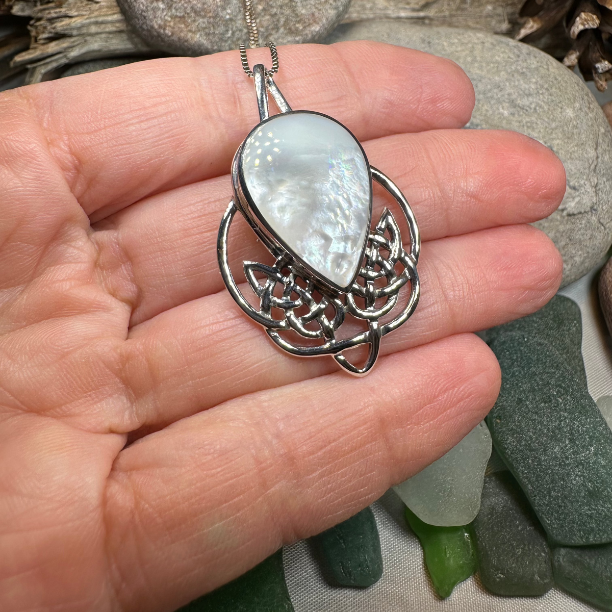 Tobermory Celtic Knot Necklace in Sterling Silver | Pendant | Wiccan Center