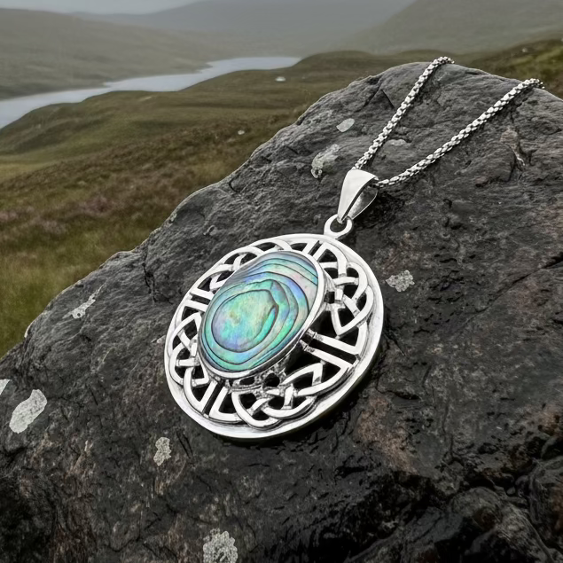 Mariot Celtic Knot Necklace in Sterling Silver | Pendant | Wiccan Center