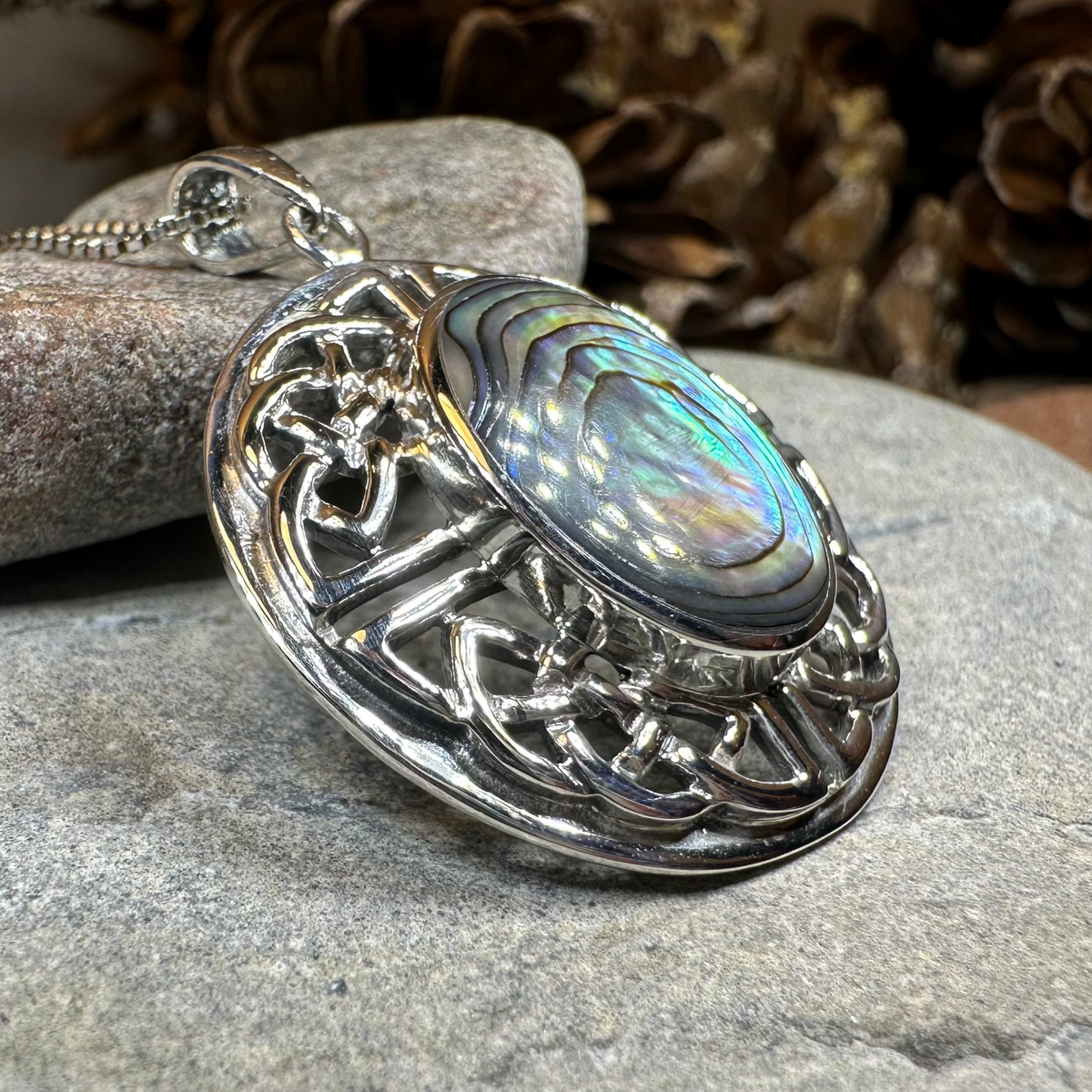 Mariot Celtic Knot Necklace in Sterling Silver | Pendant | Wiccan Center